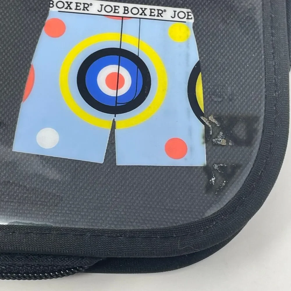 Vtg Joe Boxer Zipper‎ Binder 3 Ring 90s Y2K Smiley Face Boxer Print School Kmart